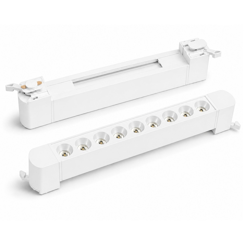 Faro Led Binario Monofase, Bianco Lineare 34cm 18W 1800lm 24° Orientabile, Disponibili 3000K 4000K - CB118BC