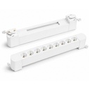 Faro Led Binario Monofase, Bianco Lineare 34cm 18W 1800lm 24° Orientabile, Disponibili 3000K 4000K - CB118BC