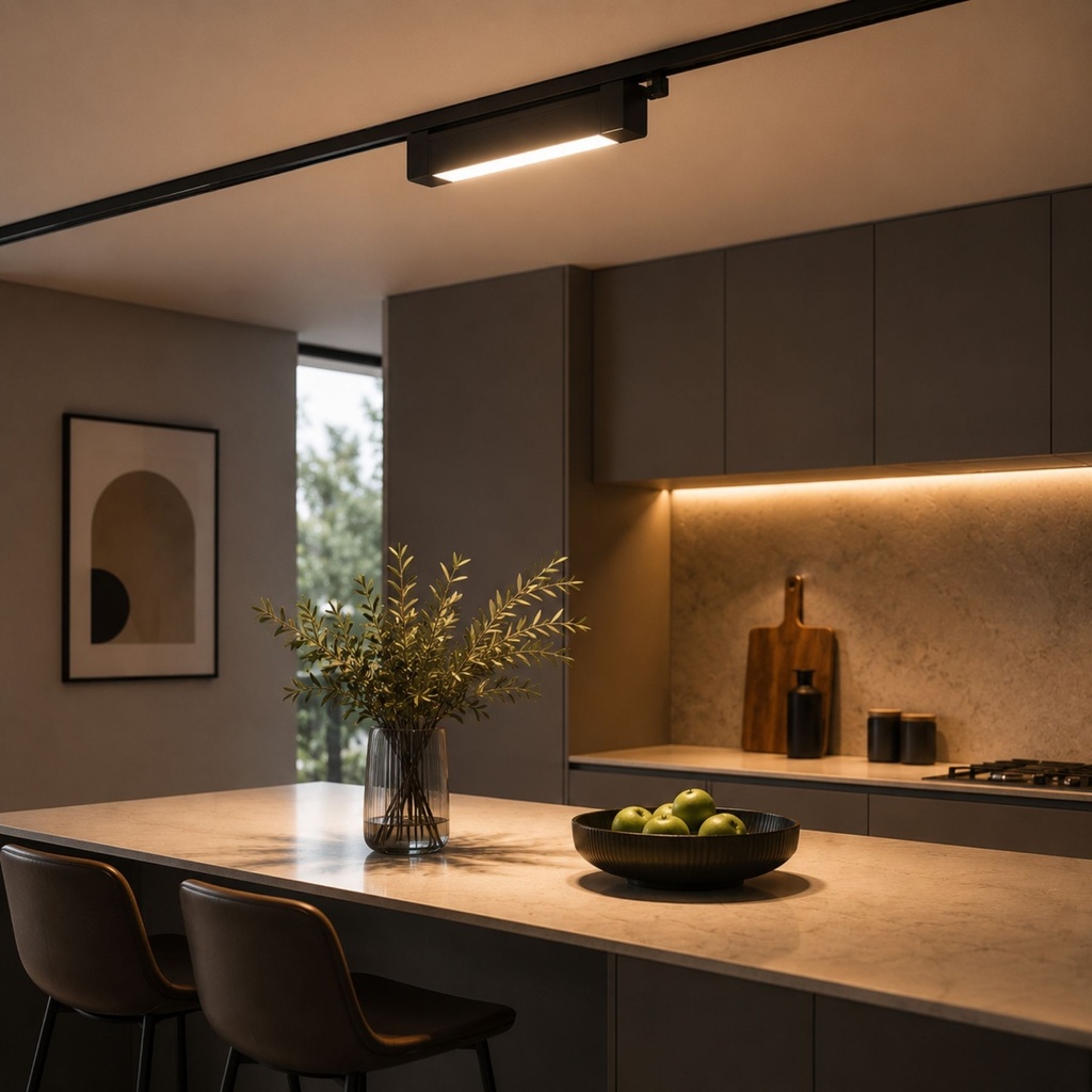 Faro Led Binario Monofase, Nero Lineare 61cm 28W 2800lm 120° Orientabile, Disponibili 3000K 4000K - CB128NC