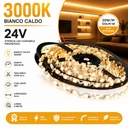 24V Bobina Striscia Led Curvabile Ripiegabile Con Lente 180 Gradi 20W/M 8mm 300 smd 6060 Per Cassone Pubblicitario Senza Ombra, Disponibili 3000K 4000K 6500K MS1254