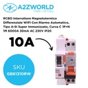 RCBO Interruttore Magnetotermico Differenziale WIFI Con Riarmo Automatico, Tipo A-SI Super Immunizzato, Curva C 1P+N 1M 6000A 30mA AC 230V IP20, Corrente Disponibili 6A 10A 16A 20A 25A 32A 40A - GB61310RW