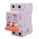 A2ZWORLD AFDD RCBO Interruttore Antincendio, Magnetotermico Differenziale con Rilevamento di Arco Elettrico, Tipo A Curva B, 1P+N 2M 6000A 30mA, AC 220V Doppia Leva GYR9NE-ARC - GB72110