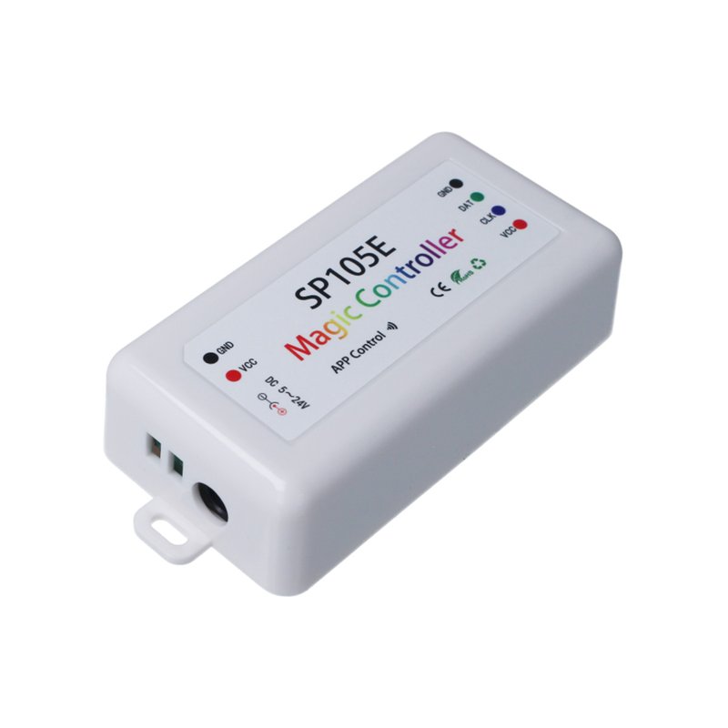 Kit Controller Centrlina Bluetooth Per Striscia Led Dinamica SPI Magic Color RGB IC WS2811 WS2812B WS2815 WS2801 SP105E 5V 12V 24V