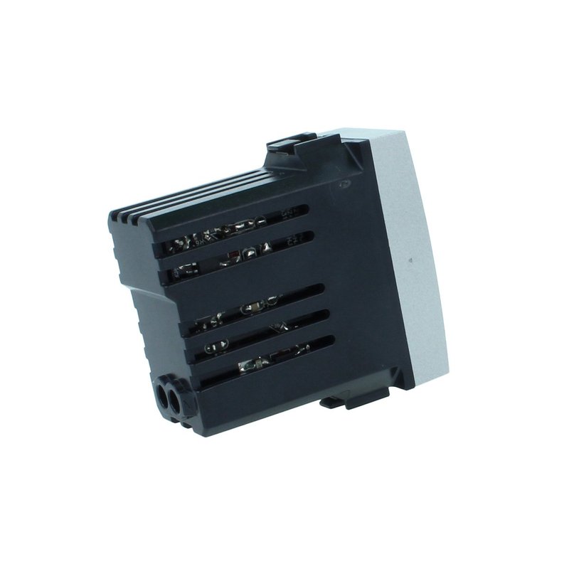 ETTROIT Modulo Presa Caricatore USB 5V 2,1A 2 Porte USB-A Colore GRIGIO Compatibile Con Bticino Living International