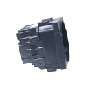 ETTROIT Presa Schuko 2P+T 16A Colore Nero Compatibile Con Bticino Living International