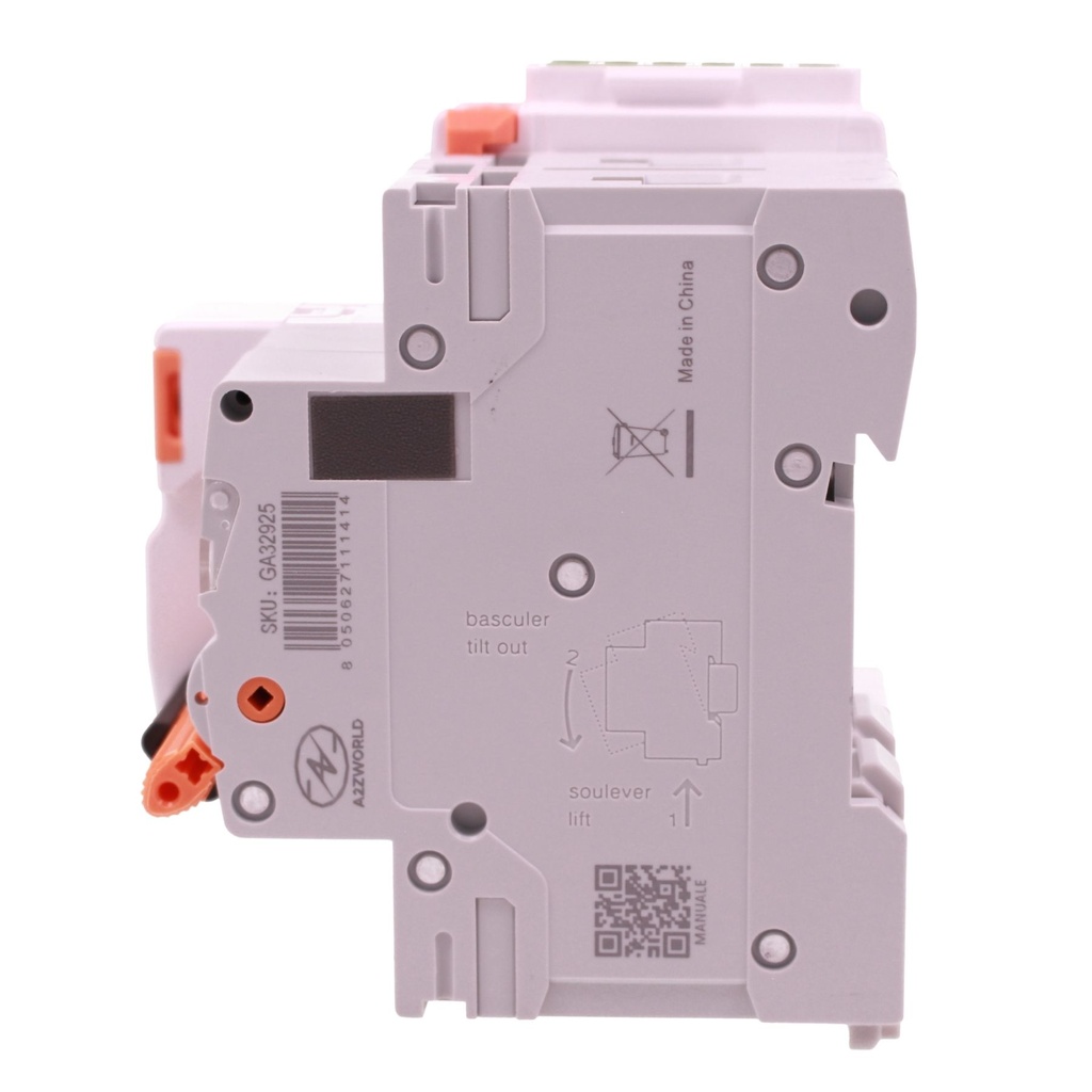 MCB Interruttore Magnetotermico Con Riarmo Automatico, Curva C 2P 2M 10kA AC 400V IP20 GYM9H, 3 Tentativi (10s/60s/300s), Disponibili 25A 32A 40A 63A - GA32925RA