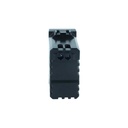 ETTROIT Modulo Presa Caricatore USB 5V 2,1A 2 Porte USB-A Colore Nero Compatibile Con Bticino Living International