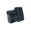 ETTROIT Modulo Presa Caricatore USB 5V 2,1A 2 Porte USB-A Colore Nero Compatibile Con Bticino Living International