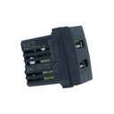 ETTROIT Modulo Presa Caricatore USB 5V 2,1A 2 Porte USB-A Colore Nero Compatibile Con Bticino Living International