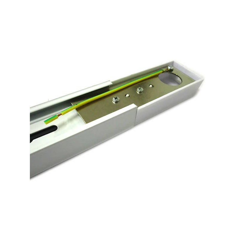 Sistema Binario Guida Da 1 Metro Colore Bianco Mono Fase Per Faretti Led A Binario