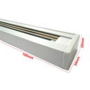 Sistema Binario Guida Da 1 Metro Colore Bianco Mono Fase Per Faretti Led A Binario