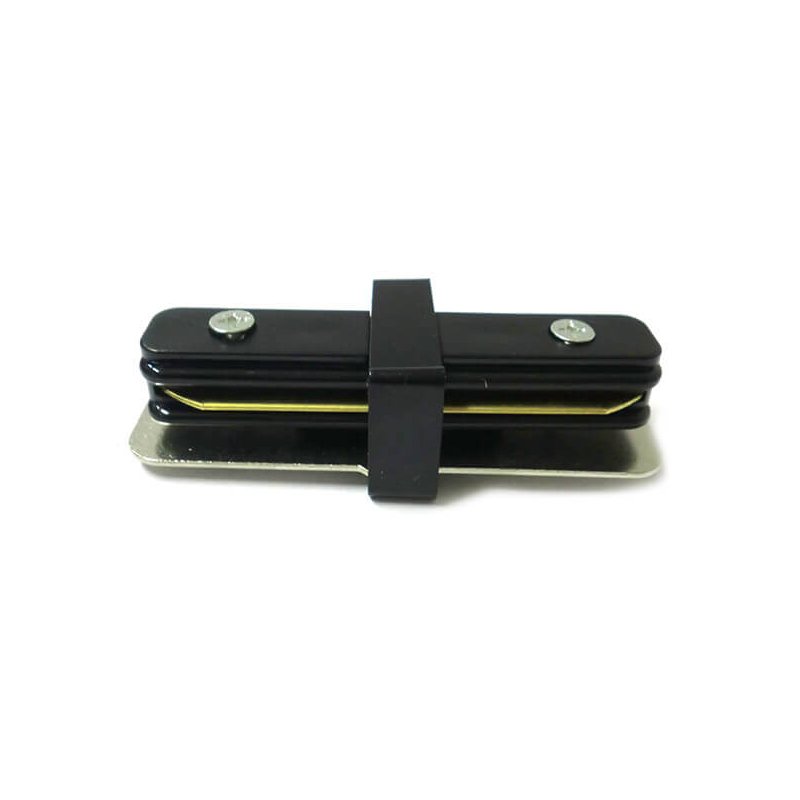 Giunto Lineare a I Connettore Per Binario Illuminazione Faretti Led Modello I Colore Nero Per Mono Fase