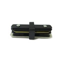 Giunto Lineare a I Connettore Per Binario Illuminazione Faretti Led Modello I Colore Nero Per Mono Fase