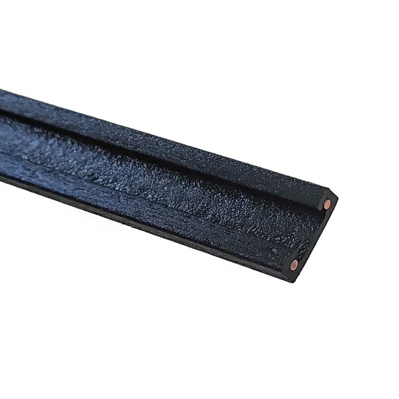 2 Metri Sistema Binario Guida Barra Plastica Elettrificata Per Striscia Faretto Led Per Scaffalatura Sottopensile Colore Nero