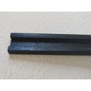 2 Metri Sistema Binario Guida Barra Plastica Elettrificata Per Striscia Faretto Led Per Scaffalatura Sottopensile Colore Nero
