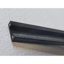2 Metri Sistema Binario Guida Barra Plastica Elettrificata Per Striscia Faretto Led Per Scaffalatura Sottopensile Colore Nero