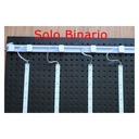 2 Metri Sistema Binario Guida Barra Plastica Elettrificata Per Striscia Faretto Led Per Scaffalatura Sottopensile Colore Bianco