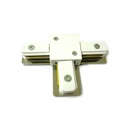 Giunto a T Connettori Per Binario Dei Faretti Led A Binario Modello T Colore Bianco Per Mono Fase