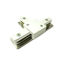 Giunto a T Connettori Per Binario Dei Faretti Led A Binario Modello T Colore Bianco Per Mono Fase