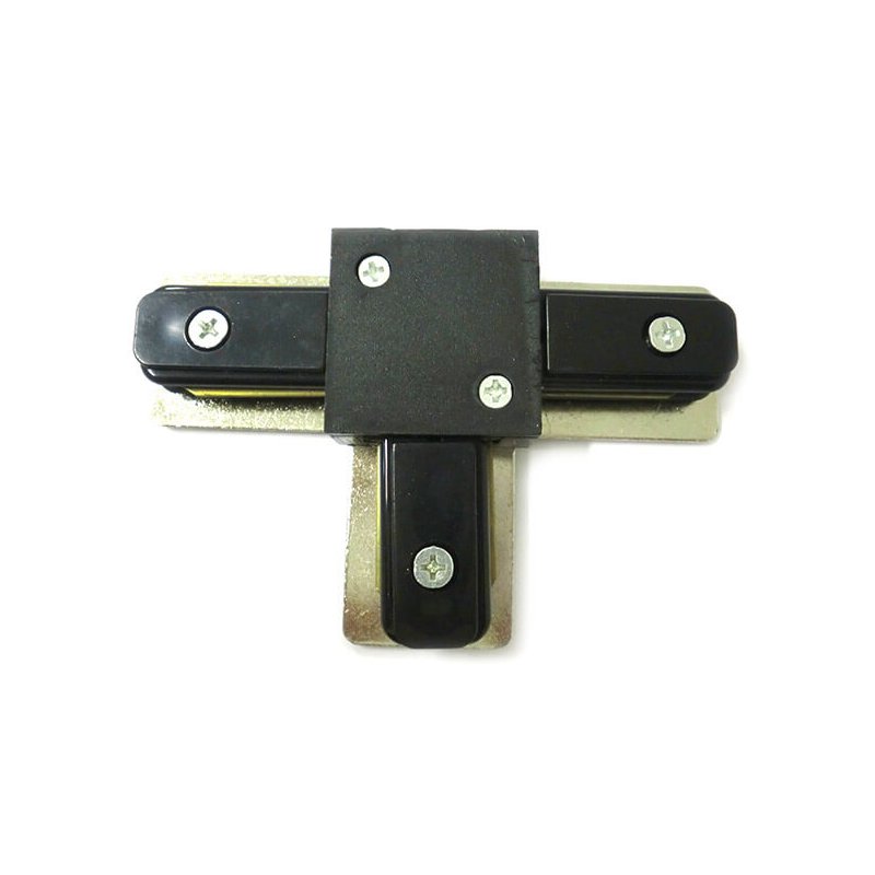 Giunto a T Connettori Per Binario Dei Faretti Led A Binario Modello T Colore Nero Per Mono Fase