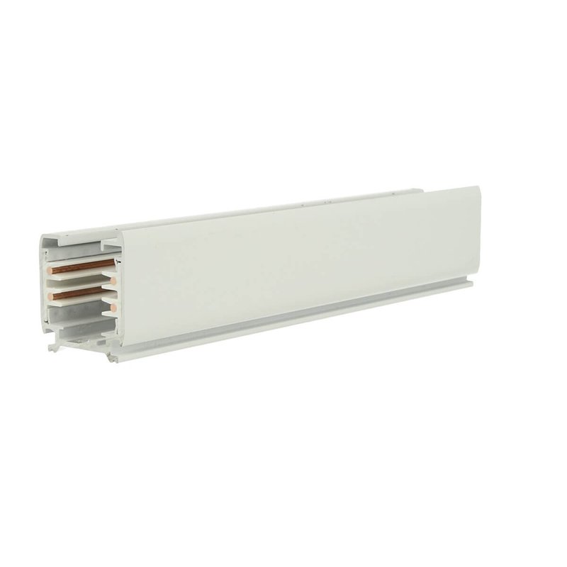 Solo Binario Guida Trifase Quadrato Da 3 Metri Colore Bianco Per Controllare 3 Gruppi Di Fari Led Nella Stessa Barra Da Soffitto O A Sospensione