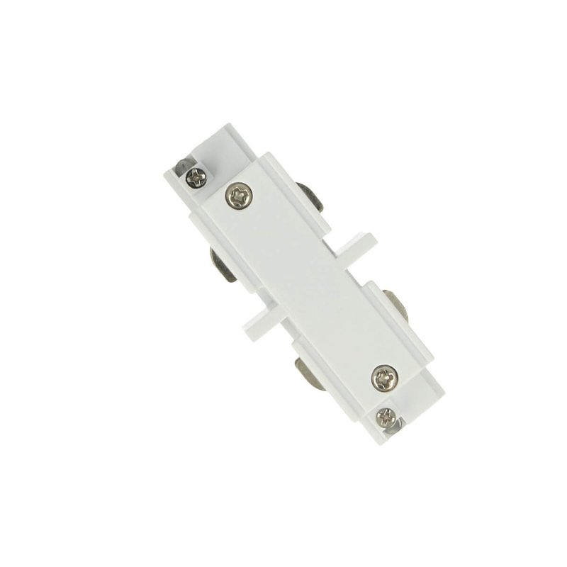 Connettore Giunto Lineare Forma I Colore Bianco Per Barra Sistema Binario Trifase CB40103