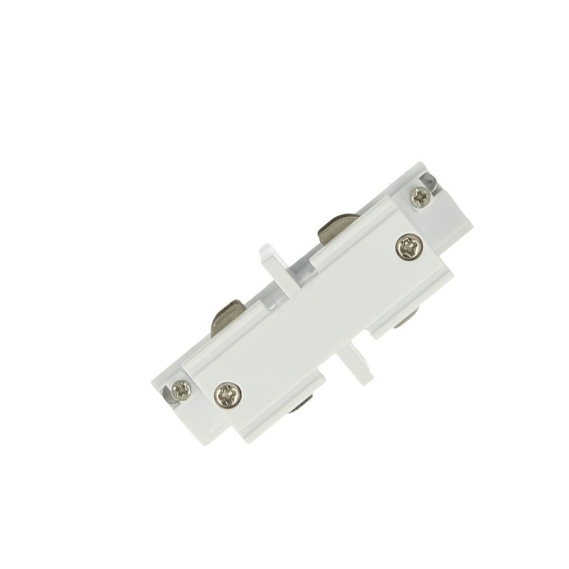 Connettore Giunto Lineare Forma I Colore Bianco Per Barra Sistema Binario Trifase CB40103