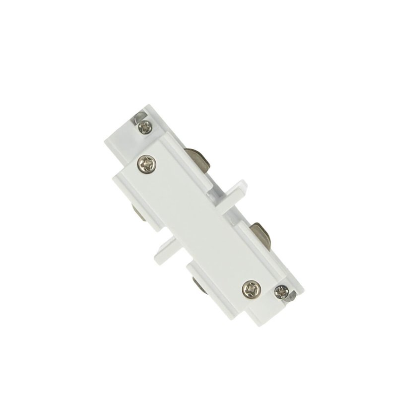 Connettore Giunto Lineare Forma I Colore Bianco Per Barra Sistema Binario Trifase CB40103