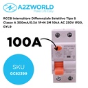 RCCB Interruttore Differenziale Selettivo Tipo S Classe A 300mA/0.3A 1P+N 2M 10kA AC 230V IP20, GYL9, Corrente Disponibili 25A 40A 63A 100A - GC82399