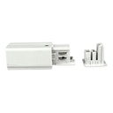 Kit Connettore Alimentazione Sinistra + Terminale Chiusura Colore Bianco Per Binario Guida Trifase CB40103