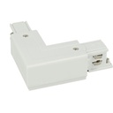 Connettore Giunto Forma L Sinistro Colore Bianco Per Barra Sistema Binario Trifase CB40103