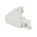 Connettore Giunto Forma L Sinistro Colore Bianco Per Barra Sistema Binario Trifase CB40103