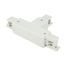 Connettore Giunto Forma T Sinistro Colore Bianco Per Barra Sistema Binario Trifase CB40103