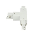 Connettore Giunto Forma T Sinistro Colore Bianco Per Barra Sistema Binario Trifase CB40103