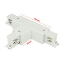 Connettore Giunto Forma T Sinistro Colore Bianco Per Barra Sistema Binario Trifase CB40103