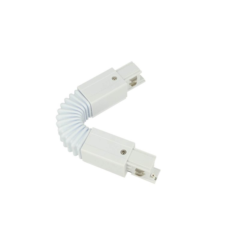 Connettore Giunto Curvabile Forma L Colore Bianco Per Barra Sistema Binario Trifase CB40103