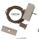 Kit Cavo Sospensione Per Binario Trifase Colore Bianco Filo Da 150cm Per Un Lato CB40103
