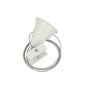 Kit Cavo Sospensione Per Binario Trifase Colore Bianco Filo Da 150cm Per Un Lato CB40103