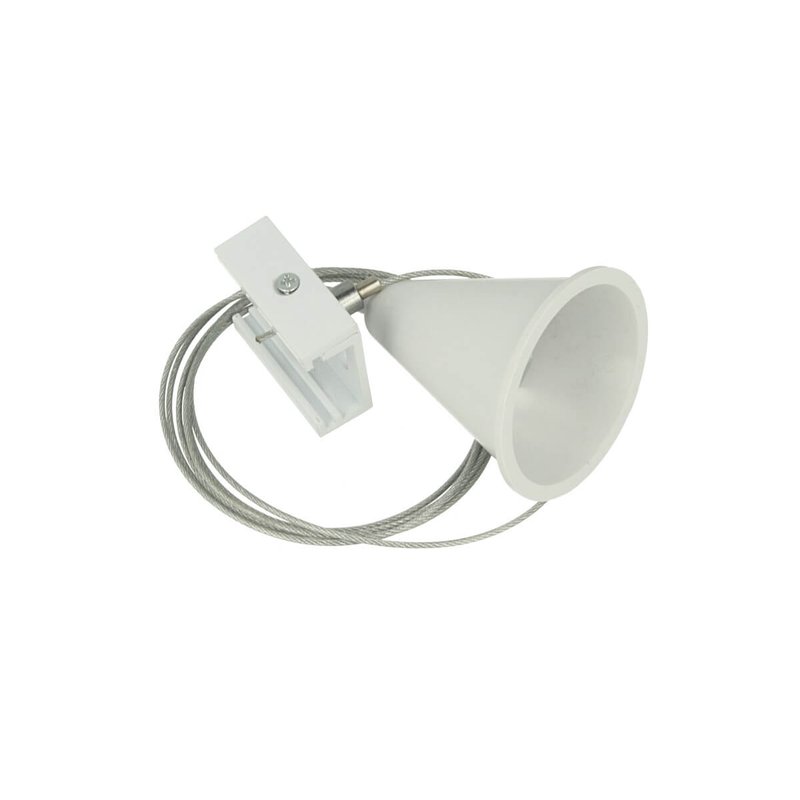 Kit Cavo Sospensione Per Binario Trifase Colore Bianco Filo Da 150cm Per Un Lato CB40103