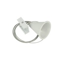 Kit Cavo Sospensione Per Binario Trifase Colore Bianco Filo Da 150cm Per Un Lato CB40103