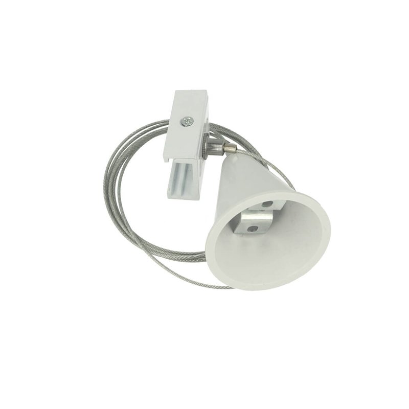 Kit Cavo Sospensione Per Binario Trifase Colore Bianco Filo Da 150cm Per Un Lato CB40103