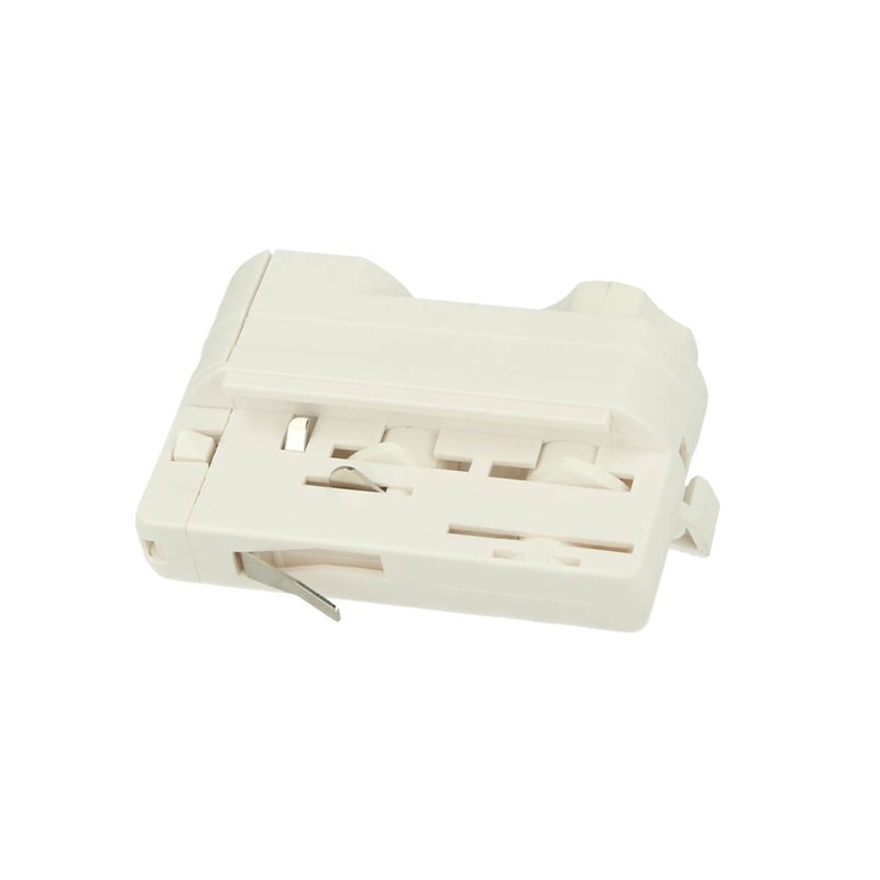 Testa Alimentazione Del Faro Led Colore Bianco Con Morsetti Per Binario Trifase CB40103
