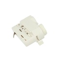 Testa Alimentazione Del Faro Led Colore Bianco Con Morsetti Per Binario Trifase CB40103