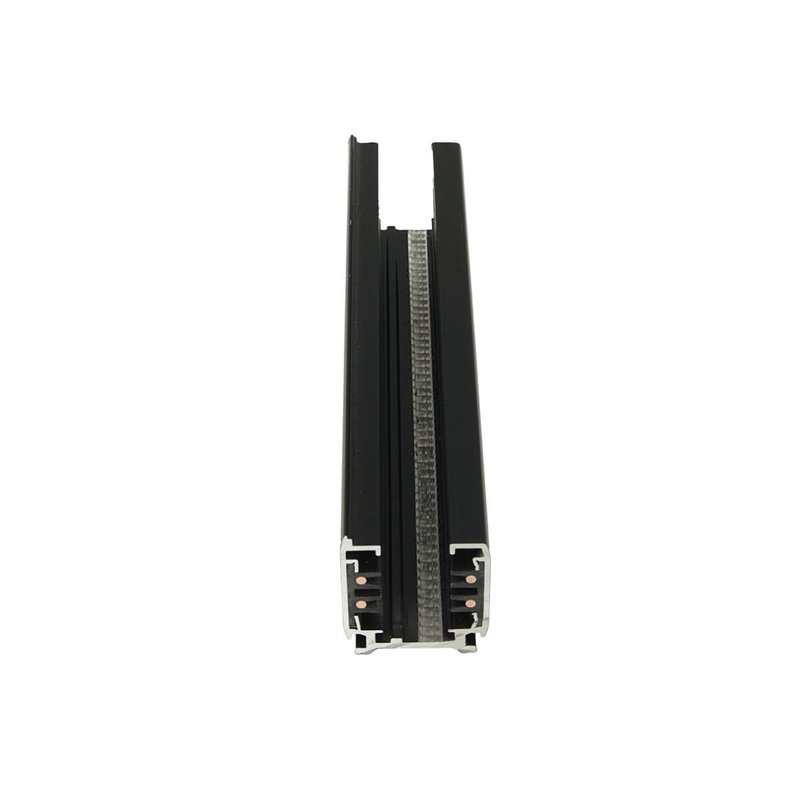 Solo Binario Guida Trifase Quadrato Da 3 Metri Colore Nero Per Controllare 3 Gruppi Di Fari Led Nella Stessa Barra Da Soffitto O A Sospensione