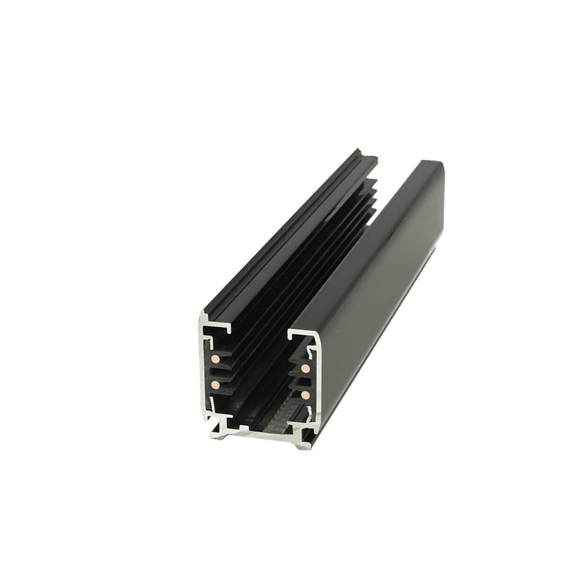 Solo Binario Guida Trifase Quadrato Da 3 Metri Colore Nero Per Controllare 3 Gruppi Di Fari Led Nella Stessa Barra Da Soffitto O A Sospensione