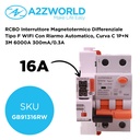RCBO Interruttore Magnetotermico Differenziale Tipo F WIFI Con Riarmo Automatico, Curva C 1P+N 3M 6000A 300mA/0.3A, Corrente Disponibili 16A 20A 25A 32A - GB92616RW