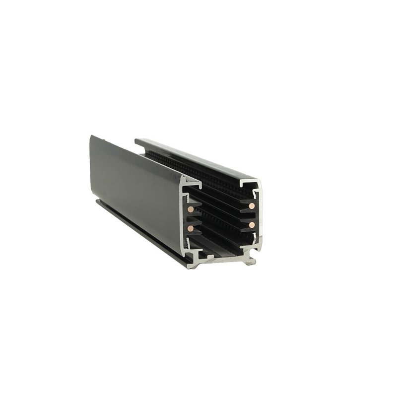 Solo Binario Guida Trifase Quadrato Da 3 Metri Colore Nero Per Controllare 3 Gruppi Di Fari Led Nella Stessa Barra Da Soffitto O A Sospensione