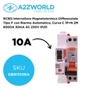 RCBO Interruttore Magnetotermico Differenziale Tipo F con Riarmo Automatico, Curva C 1P+N 2M 6000A 30mA AC 230V IP20, Corrente Disponibili 6A 10A 16A 20A 25A 32A 40A - GB91310RA