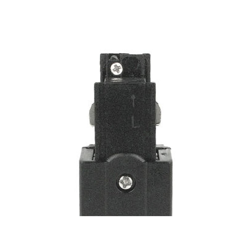 Kit Connettore Alimentazione Sinistra + Terminale Chiusura Colore Nero Per Binario Guida Trifase CB40203