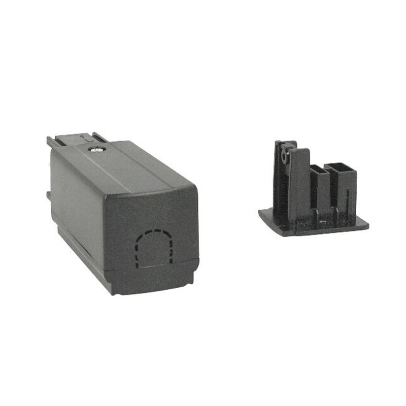 Kit Connettore Alimentazione Sinistra + Terminale Chiusura Colore Nero Per Binario Guida Trifase CB40203
